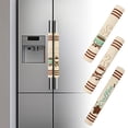 thumbnail image 1 of Coffee Themed Kitchen Appliance Covers Set Proof Microwave Oven & Refrigerator Handle Protectors, 1 of 9