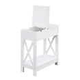 thumbnail image 3 of Oxford Flip Top End Table with Charging Station, White, 3 of 8