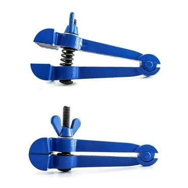 Hand-Held Vise Hand Clamp Pipe Vise Plumbing Tool Workshop Vise Pipe Tool Steel Handle Spring Clamp Base Pliers,2 PCS