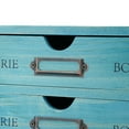 thumbnail image 3 of Vintage Blue Desk Apothecary Cabinet, 15-Drawer Wooden Organizer with Label Holders for Efficient and Stylish Office/Home Storage Solutions, 3 of 6