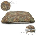 thumbnail image 3 of Moroccan Pet Bed, Old Fashioned Eastern Style Mosaic Composition Folk Mandala Motifs, Chew Resistant Pad for Dogs and Cats Cushion with Removable Cover, 24" x 39", Turquoise Orange, by Ambesonne, 3 of 4