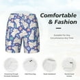 thumbnail image 5 of Balery Cute White Rabbit Mens Swim Trunks Swim Shorts for Men Quick Dry Inseam Beach Shorts with Compression Liner Pocket-Large, 5 of 9