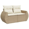 thumbnail image 5 of vidaXL Garden Sofa Set Beige, 5 of 9