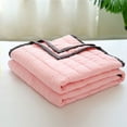 thumbnail image 4 of JoyMoreHome Lightweight Cotton Quilt, 39.37x55.11in, Solid Color Soft Breathable Cozy Summer Bed Quilt, 4 of 8