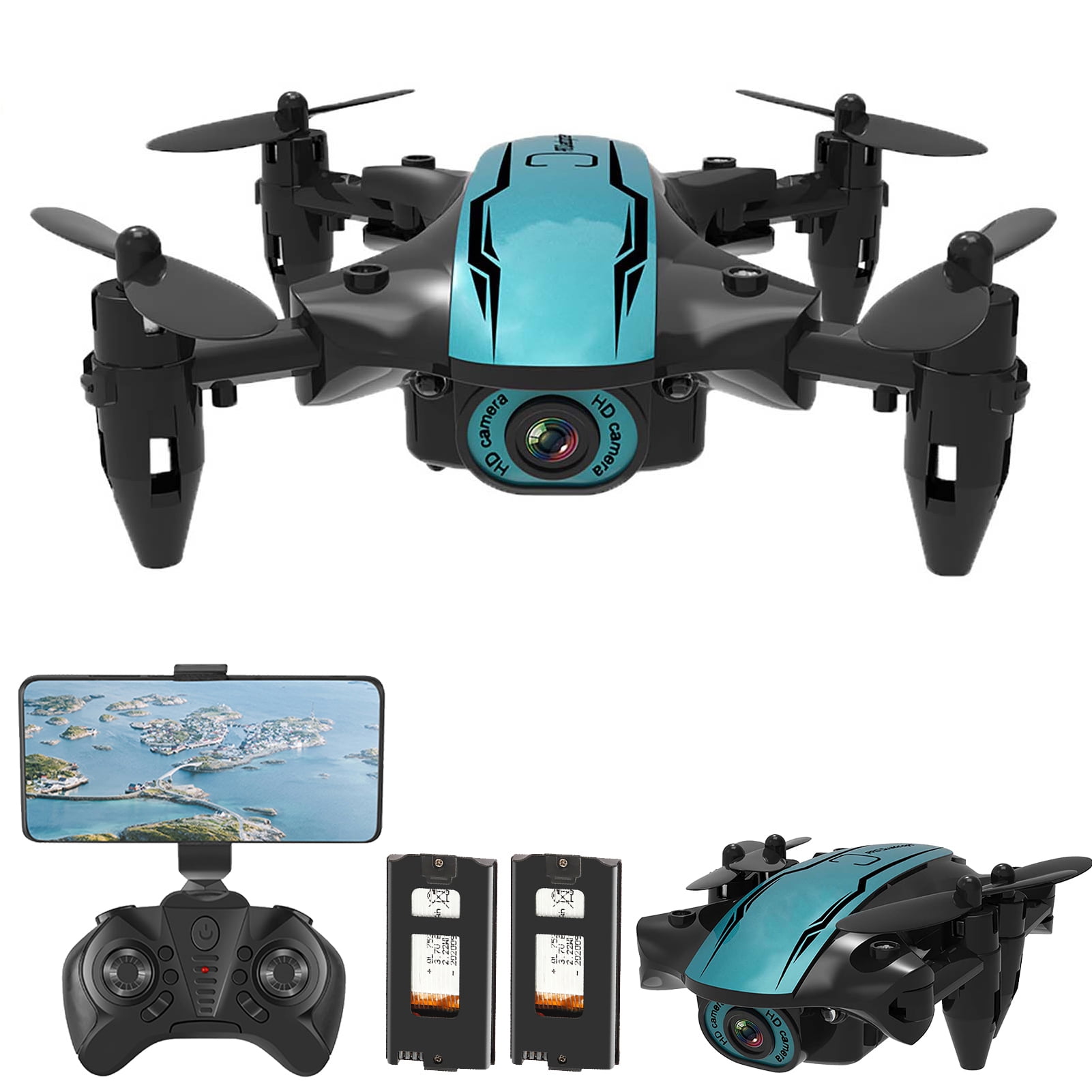 Folding CS02 Drone with Camera WiFi FPV   Live Video Follow Me Toys