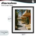 thumbnail image 4 of Stupell Industries Art Deco Vintage Cabanas at Poolside Black Framed Print Under Glass, 13 x 16, by Franklyn Gregory, 4 of 8