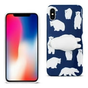 Iphone X Tpu Design Case With 3d Soft Silicone Poke Squishy Polar Bear