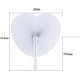 thumbnail image 4 of Fong Fong 24 Pcs Wedding Paper Fans Heart Shaped White Paper Fans Foldable Pocket Fan For Wedding Favor Party Bag Filler, 4 of 4