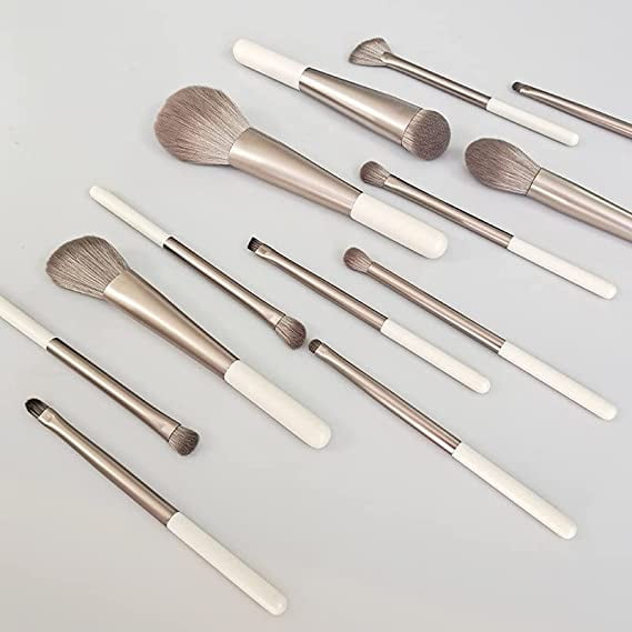 Makeup brush set deals white