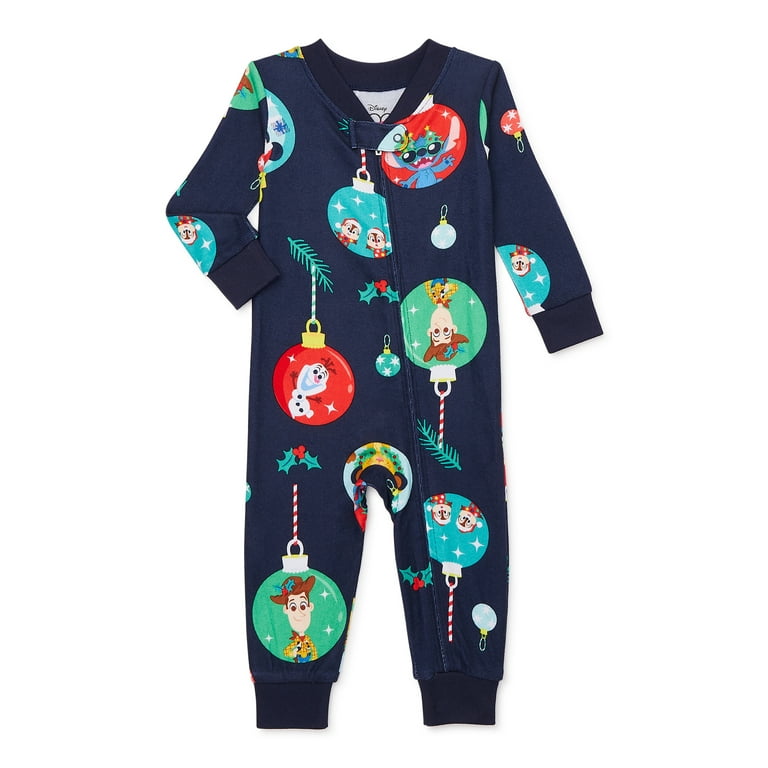Disney’s 100th Anniversary Infant One-Piece Matching Family Pajamas, Sizes  6M-9M