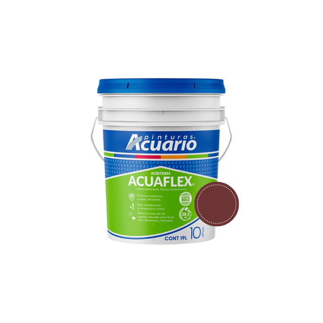 Impermeabilizante Acuario Acuaflex 10 Años 19 Lts Terracota