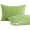 Green (Microfiber), variant on NTBAY 2 Pack Cotton Down Alternative 13x18 Pillows, Machine Washable - Soft and Breathable Travel Small Pillows for Sleeping, Ideal for Daycare, Crib, Cot