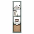 thumbnail image 4 of Furinno CUBICLE 4-Cube Thick Frame Reversible Open Back Bookcase Sage Green, 4 of 5