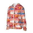 thumbnail image 2 of Kll Cartoon With Traffic Elements Print Men'S Women’s Upf 50+ Sun Protection Outdoor Hoodie Jacket Long Sleeve Fishing Hiking Performance Shirt- Small, 2 of 8