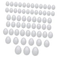thumbnail image 3 of Huevos de Pascua de espuma, versátiles, lisos, para pintar, para rellenar cestas, hechos a mano 60 piezas mixtas, 3 of 7