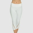 thumbnail image 4 of UJNDER Women's Fitness Yoga Pants Net Yarn Detail -lifting Waist-stretching for Running White XL, 4 of 4