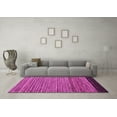 thumbnail image 3 of Ahgly Company Indoor Round Oriental Pink Modern Area Rugs, 7' Round, 3 of 4