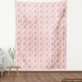 thumbnail image 3 of Ambesonne Coral Fabric by the Yard Upholstery, Peonies English Roses, 5 Yards, Dark Coral Pale Pink, 3 of 4