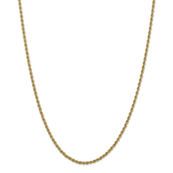 14k 2.5mm Handmade Regular Rope Chain