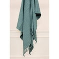 thumbnail image 2 of HomeRoots 518784 Teal & Blue Knitted 100 Percent Cotton Throw Blanket, 2 of 8