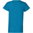 thumbnail image 4 of Hanes ComfortSoft T-Shirt à Col Ras du Cou en Jersey Coupe Décontractée pour Femmes, 3TG, Sarcelle, 4 of 4