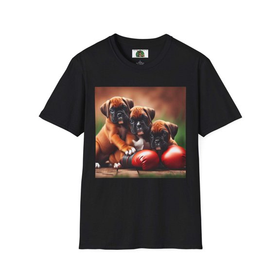 Boxer Puppies 2 Unisex Softstyle T-Shirt
