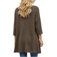 thumbnail image 5 of cocolona Cardigan Sweaters for Women 3/4 Sleeve Open Front Lightweight Tunic Cardigan Casual Loose Fall Tops, 5 of 6