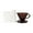 Brown brown, variant on Reusable Plastic Coffee Filter Cup Dripper Cone for Home Kitchens Slow Brewed Coffee Maker with Comfortable Grip