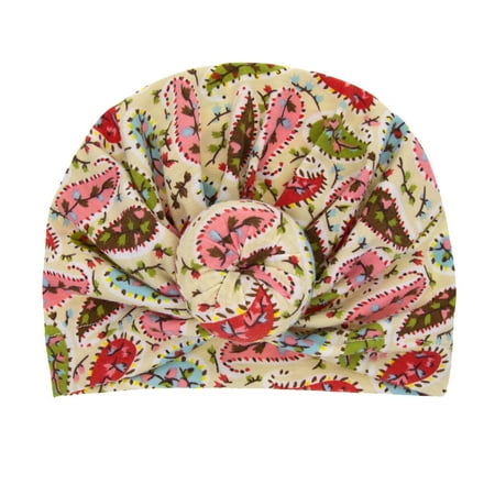 

Relanfenk Baby Hats Boy Girl Knotted Floral Print Flower Beanie Headwear Cap Hat