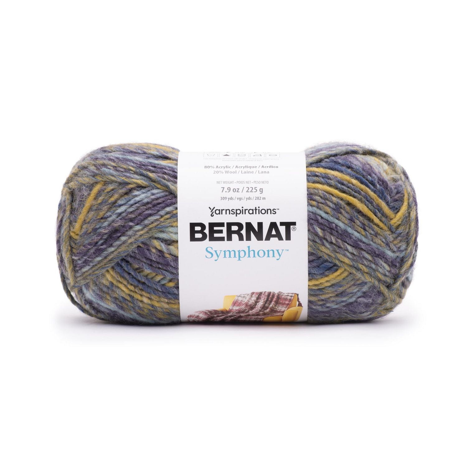 Bernat® Symphony™ #5 Bulky Blend Yarn, 7.9oz/225g 309 Yards, Bernat Symphony Yarn