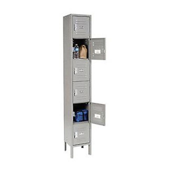 Nexel Industries I6156KDGY Ready to Assemble 6 Tier & 6 Door Locker