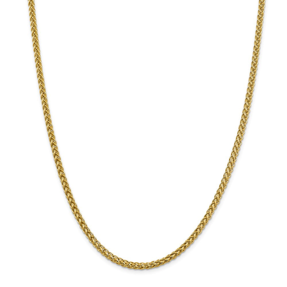 18 INCHES LONG 14KT GOLD ADJUSTABLE WHEAT CHAIN WITH LOBSTER LOCK WHEAT CHAIN