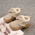 thumbnail image 4 of Otqutp Little Boys Shoes Fashion Big Kids Winter Water Proof Flat Keep Warm Snow Boots Comfortable Shoes Lightweight Shoes for 2-11 Years(White,9.5-10 Years), 4 of 8