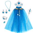 thumbnail image 4 of XXWXYD Dresses For Girls 46 Princess Dress Up Clothes Cape Skirt Toys For Girls Easter Birthday For Girl 6 To 12 Years, 4 of 4