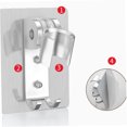 thumbnail image 3 of LOLIPPYY 1Ud Soporte De Ducha Adhesivo Plata Para Con Ángulo Ajustable De 90, 3 of 8