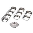 thumbnail image 1 of Miangastore 4 Pcs Plat de Service pour Sauce Argenté Contenant à Condiments pour Cuisiniers, 1 of 9