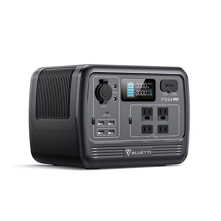 BLUETTI PS54 700W Solar Generator, 537Wh Power Station