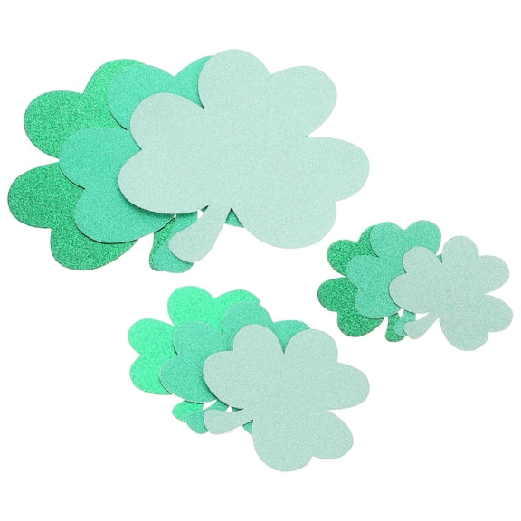 LULULION 1 Set Classroom Decorations Paper Shamrocks Cutouts Green for Study Rooms
