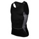 thumbnail image 1 of Soidarity Chaleco para correr para hombre, deportes, Fitness, compresión, tanques sin mangas, secado apretado, correr, Fitness, gimnasio, Uniforme atlético negro XXXL, 1 of 6