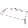 thumbnail image 3 of vidaXL Table Top Tempered Glass Rectangular 1200x650 mm, 3 of 3