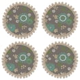 thumbnail image 1 of Heritage Lace ZN-0800GY-S 8 Po Zinnia Napperons Ronds&44; Gris - Lot de 4, 1 of 1
