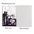 thumbnail image 1 of Tarjeta de felicitación de corazón de piezas cortado con láser para novia y novio, tarjeta de felicitación para el Día de San Valentín, despedida de soltera, recuerdo de fiesta de boda, 10 tarjetas de, 1 of 4