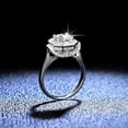 thumbnail image 2 of 1 Carat Moissanite Rings for Women S925 Sterling Silver Moissanite Women's Diamond Rings Moissanite Engagement Rings Lab Women 's Diamond Wedding Rings Lady Promise Rings, 2 of 7