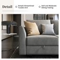 thumbnail image 2 of HONBAY Modern Living Room Furniture Sofa Set with Storage Ottomans, Grey, 2 of 5