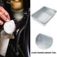 Axio 1pc Steel Oil Drain Pan Waste Engine Oil Collector Tank Oil Drip Tray