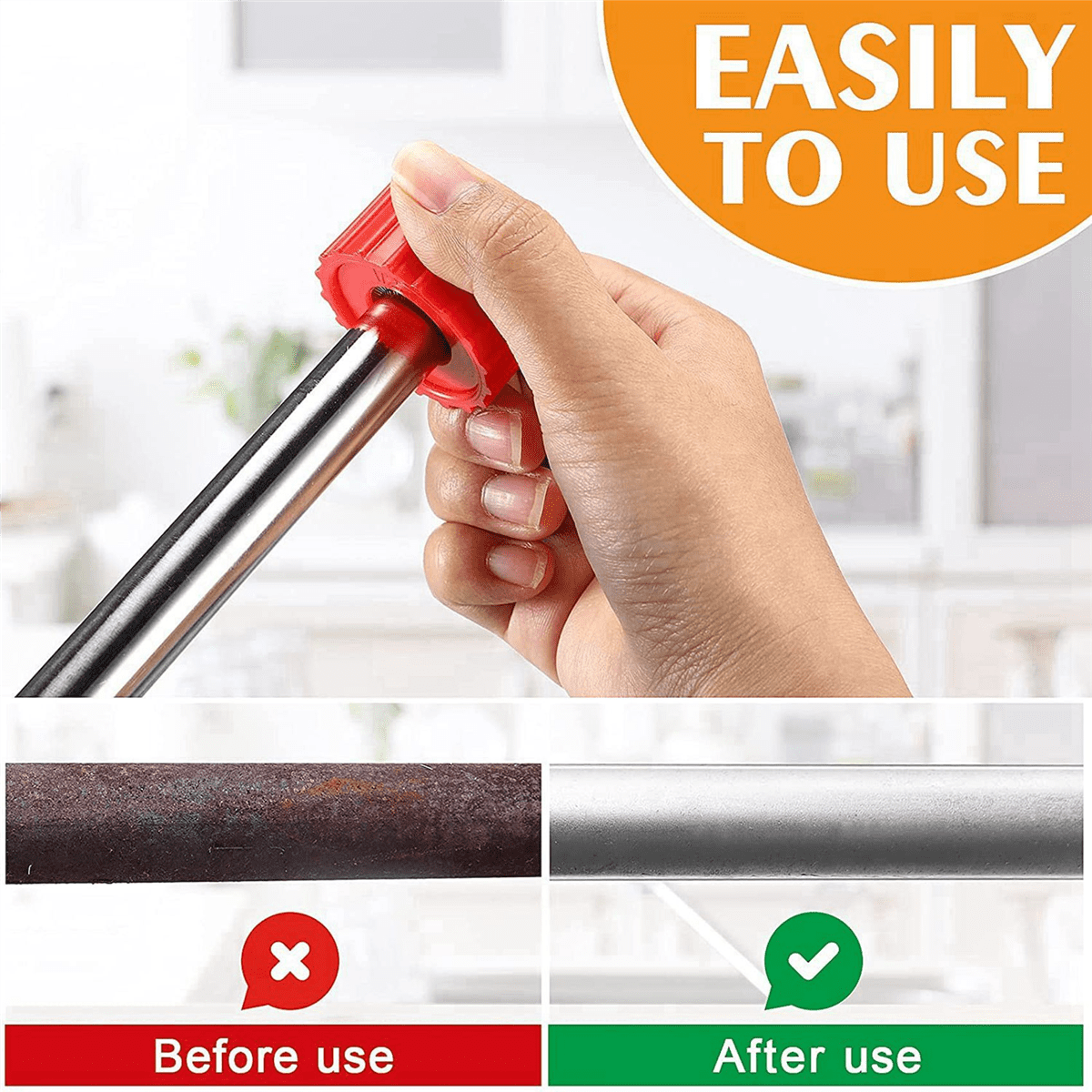 36 Pieces Copper Pipe Cleaners, Handy Sized Plumber, Tube Cleaning Brush for Copper, Copper Pipe Cleaner (3 Sizes)