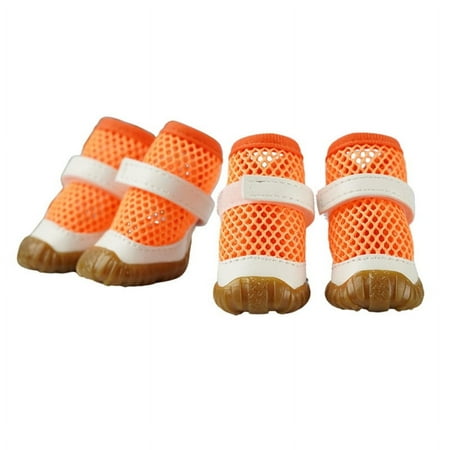 Dog Shoes Breathable Mesh Dog Boots Dog Shoes Indoor Outdoor Dog Shoes Dog Paw Protector Non-Slip Dog Boots Summer Spring Pet Shoes