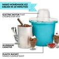 Nostalgia 4Quart Electric Ice Cream Maker, Blue
