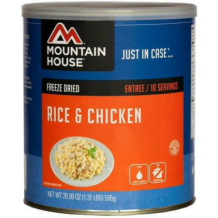 - Mountain House Freeze Dried Rice and Chicken Can
