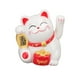 thumbnail image 2 of Gato de la suerte chino, decoración del gato de la fortuna, brazo ondeante, luz Solar, estatua de inducción, estatuilla para el hogar, adornos para el coche, sentarse de lado, blanco, 2 of 14
